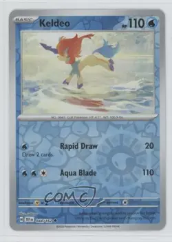 Keldeo Reverse Foil Pokemon Scarlet & Violet: Temporal Forces TEF #044 - Image 1