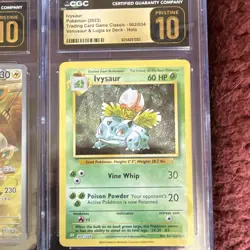 CGC Pristine 10 Japanese Pokemon Holo Art Rare Lot 6 Gothorita Pawmot Ivysaur - Image 4