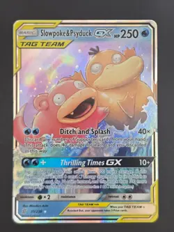 Slowpoke & Psyduck GX 35/236 Ultra Rare SM - Unified Minds Pokemon TCG Near Mint - Image 1