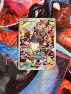 Pokemon Morpeko 206/182 Paradox Rift Illustration Rare Holo Near Mint - Image 1