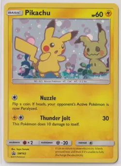 Pokemon Pikachu SM162 Rare Holo Black Star Promo Special Edition 2019 TCG - Image 1
