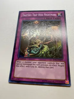 Yugioh Traptrix Trap Hole Nightmare 1st Edition Super Rare JOTL-EN077 HP - Image 1