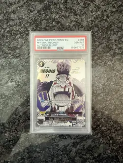 2025 ONE PIECE PRB02 ALT ART MANGA EVENT #OP09-096 MY ERA...BEGINS!! PSA 10 - Image 1