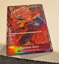 One Piece Roronoa Zoro *PRE-ERRATA* Parallel Romance Dawn OP01-025 Holo Wheel - Image 4