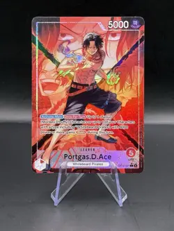 OP16-001 Portgas.D.Ace Leader Alt Art The Time To Battle One Piece TCG English - Image 1