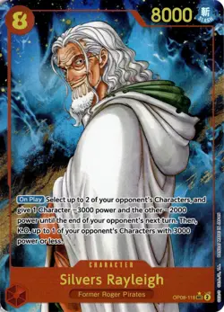 Silvers Rayleigh (Parallel) OP08-118 One Piece Two Legends Secret Rare NM - Image 1