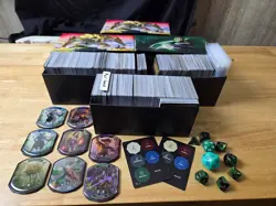 - MTG Magic Card Collection Lot - Rares, Foils, Lands, Tokens, Dice & Boxes - Image 1