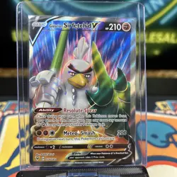 Galarian Sirfetch'd V 174/185 Full Art Ultra Rare Vivid Voltage Pokemon Card - Image 4