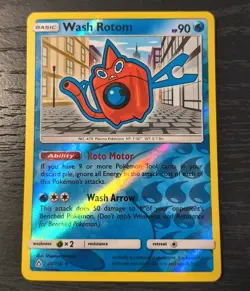 Pokemon Ultra Prism Wash Rotom Reverse Holo Rare Card 40/156 LP - Image 1