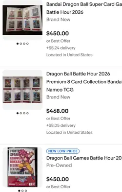 Dragon Ball Games Battle Hour 2026 Premium Card Collection - SEALED - Image 3
