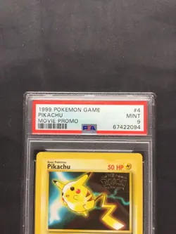 Pokemon Cards: Wizards Black Star Promo: Pikachu 4 PSA 9 - Image 3