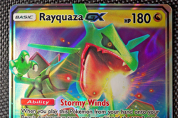 2018 Rayquaza GX 109/168 Celestial Storm S&M Pokemon TCG Trading Card Game - Image 3
