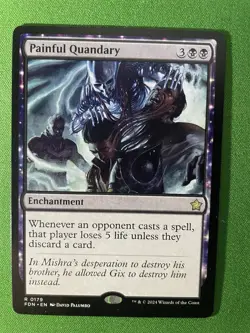 Painful Quandary FDN 179 MTG Foundations Rare EN NM - Image 1