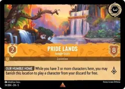 x1 Pride Lands - Jungle Oasis - 34/204 - Rare - Cold Foil Lorcana DLC05 Shimmeri - Image 1