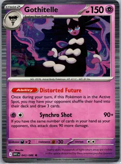 Pokemon TCG - Gothitelle Holo Rare SV: White Flare 043/086 NM - Image 1