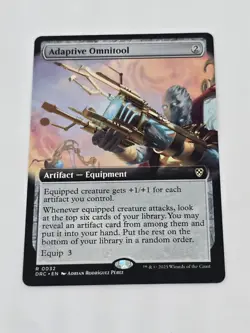 Adaptive Omnitool (Extended Art) Aetherdrift MTG Regular NM Magic The Gathering - Image 1