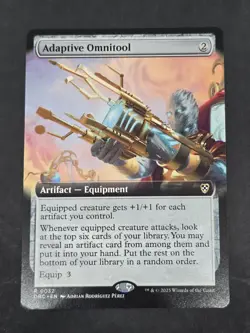Adaptive Omnitool (Extended Art) Aetherdrift MTG Regular NM Magic The Gathering - Image 3