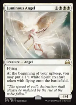 1x Moderately Played, English Luminous Angel - Duel Decks: Anthology - Image 1