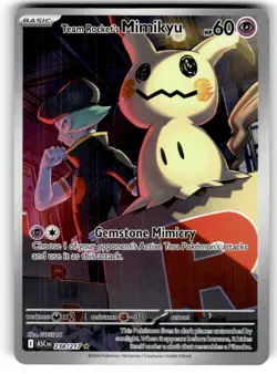Team Rocket's Mimikyu 238/217 Illustration Rare Ascended Heroes Pokemon NM - Image 1