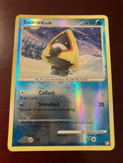 Snorunt 100/123 Diamond & Pearl Mysterious Treasures Reverse Holo Pokemon Card - Image 1