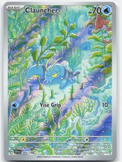 Clauncher 205/198 Illustration Rare Scarlet & Violet Pokemon Near Mint - Image 1