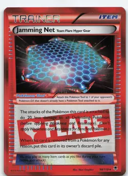 Jamming Net 98/119 Holo Rare Holo XY - Phantom Forces LP Pokemon - Image 1
