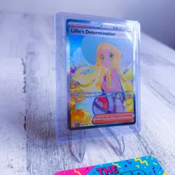 Lillie's Determination SIR Holo 184/132 Me01 Pokemon NM + Jarachi - Image 3
