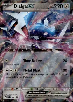 POKEMON DIALGA EX 180 SCARLET & VIOLET PROMO HOLO PROMO NM - Image 1