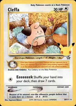 POKEMON CLEFFA 20 CELEBRATIONS: CLASSIC COLLECTION 111 HOLO NM - Image 1