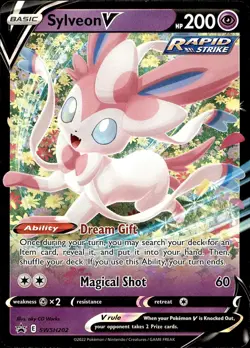 POKEMON SYLVEON V SWSH202 SWORD & SHIELD PROMO HOLO PROMO LP - Image 1