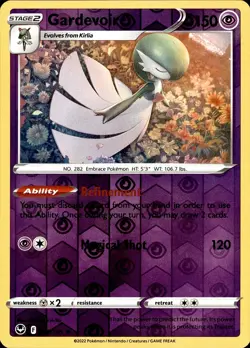 POKEMON GARDEVOIR 069 SILVER TEMPEST 195 RARE REVERSE HOLO LP - Image 1