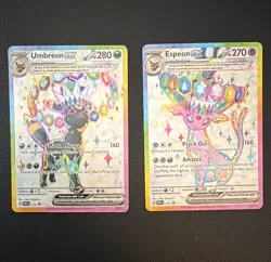 Pokemon TCG Promo Holo Lot (2) Umbreon ex SVP 176 Espeon ex SVP 175 EN - Image 1
