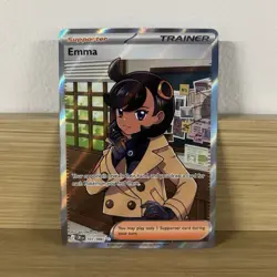 Pokemon TCG Emma Trainer-Supporter CRI Full Art Foil 107/086 Eng - Image 1