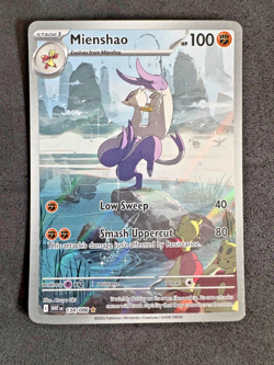 Pokemon Mienshao 134/086 Illustration Rare – SV: White Flare – Pack Fresh NM - Image 1