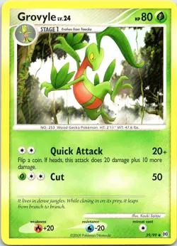 GROVYLE 39/99 UNCOMMON ARCEUS POKEMON LP - Image 1