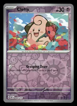 Cleffa 080/197 C Obsidian Flames Reverse Holo NM/M Pokemon - Image 1
