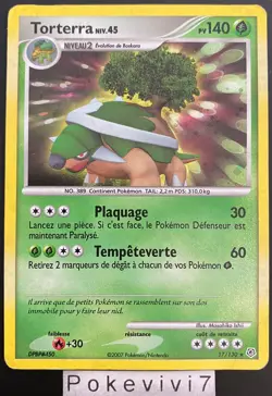 Carte Pokemon TORTERRA 17/130 Holo Diamant et Perle D&P FR OCCASION - Image 1