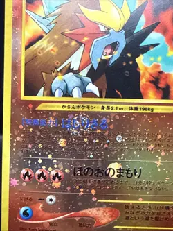 Pokemon Entei 244 Reverse Holo Neo File Promo Japanese Swirl - Image 3