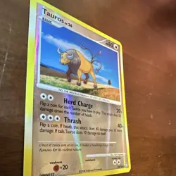 Pokemon TCG Tauros Diamond & Pearl Uncommon Reverse Holo 74/146 English - Image 2