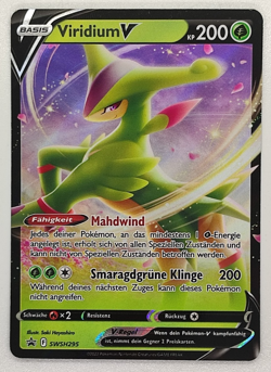 Viridium V SWSH295 Black Star Promo German NM Pokemon TCG - Image 1
