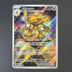 Pokemon TCG Alakazam #009 ME01: Mega Evolution Promo Holo Rare NM - A - Image 1