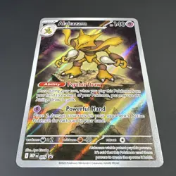 Pokemon TCG Alakazam #009 ME01: Mega Evolution Promo Holo Rare NM - A - Image 2