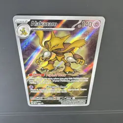 Pokemon TCG Alakazam #009 ME01: Mega Evolution Promo Holo Rare NM - A - Image 3