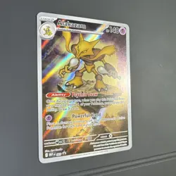 Pokemon TCG Alakazam #009 ME01: Mega Evolution Promo Holo Rare NM - A - Image 5