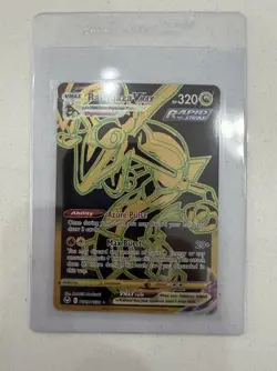 Pokemon Rayquaza VMAX Secret Rare Full Art Rapid Strike Holo TG29/TG30 320 HP - Image 1