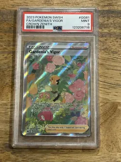 GRADED PSA 9 2023 Pokemon SWSH FA/Gardenia’s Vigor Crown Zenith #GG61 - Image 1