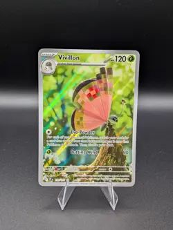 Pokemon Vivillon 193/191 Illustration Rare Full Art Holo Sv08 Surging Sparks - Image 1