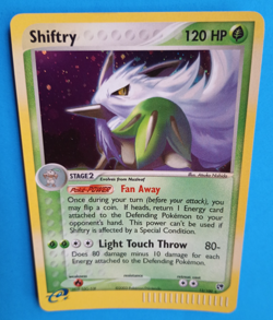 POKEMON Sandstorm REVERSE HOLO SHIFTRY 12/100 Holo Rare LP/EX 2003 Nice! - Image 1