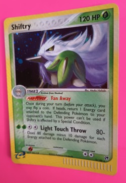 POKEMON Sandstorm REVERSE HOLO SHIFTRY 12/100 Holo Rare LP/EX 2003 Nice! - Image 3