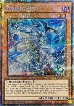 Yugioh! Spright Jet - RA05-EN022 - Starlight Rare - 1st Edition Near Mint, Engli - Image 1